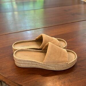 Vince espadrille slides size 6